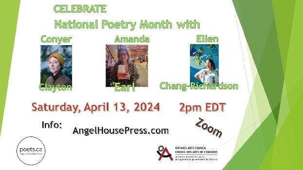 AngelHousePress Celebrates National Poetry Month with Ellen, Conyer and Amanda